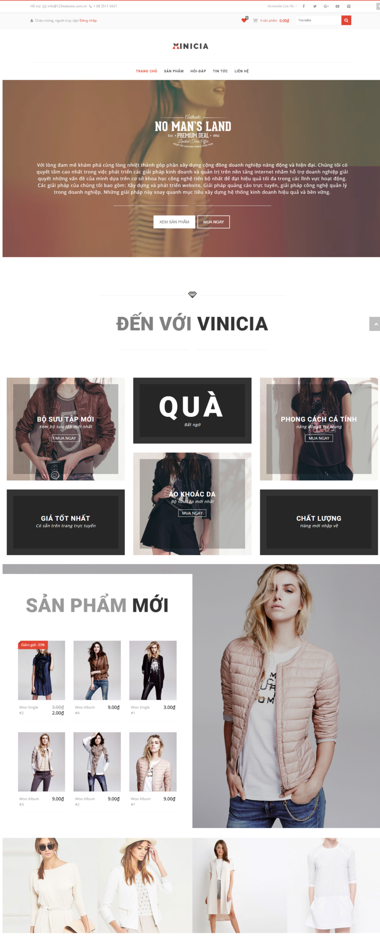 MẪU WEBSITE- THỜI TRANG – VINICIA2