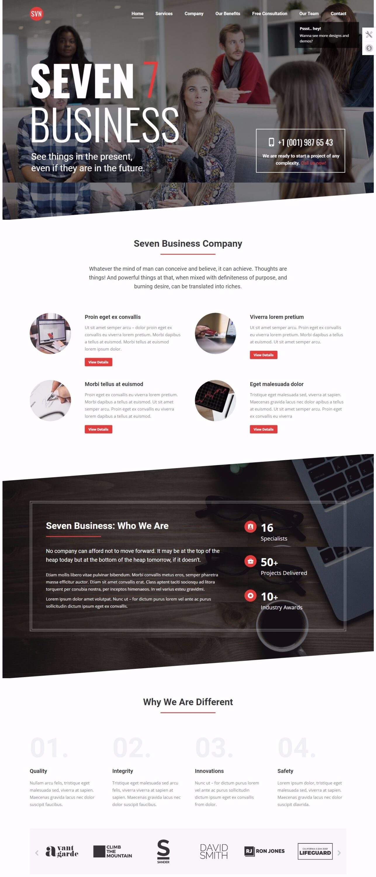 Mẫu website MẪU WEBSITE DỊCH VỤ ( LANDINGPAGE )- THE7 – BUSINESS – ONE – PAGE