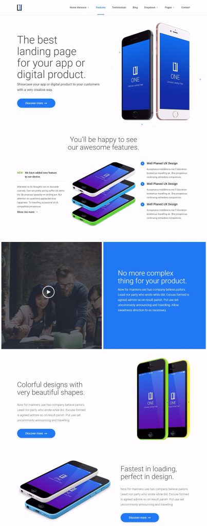 Mẫu website MẪU WEBSITE GIỚI THIỆU CÔNG TY – ONE