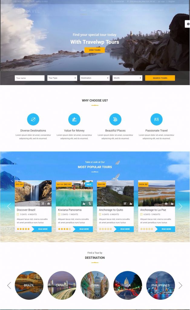 MẪU WEBSITE DỊCH VỤ – DU LỊCH – travelwp