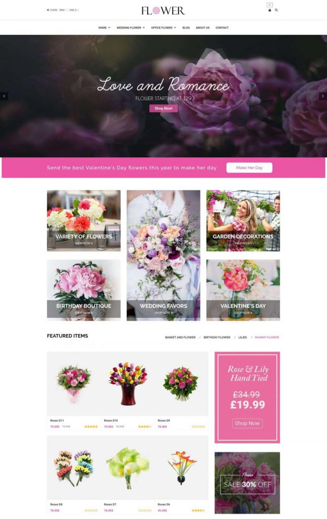 Mẫu website MẪU WEBSITE CÂY CẢNH – SHOP HOA netbaseteam