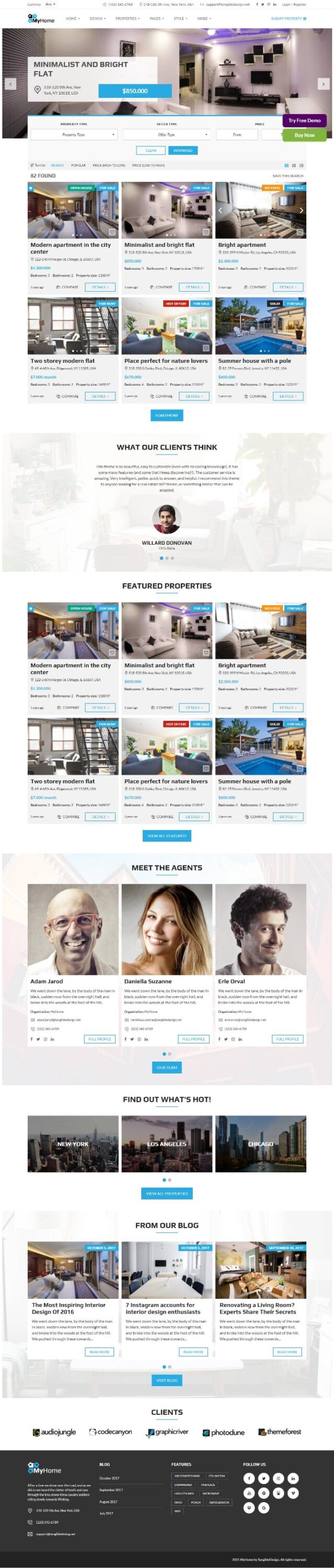 Mẫu website bất động sản – MyHome (search-form-left)