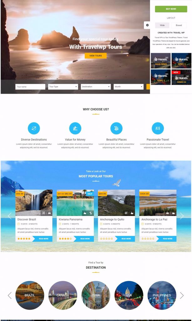 Mẫu website MẪU WEBSITE DỊCH VỤ – DU LỊCH – TRAVEL – WP