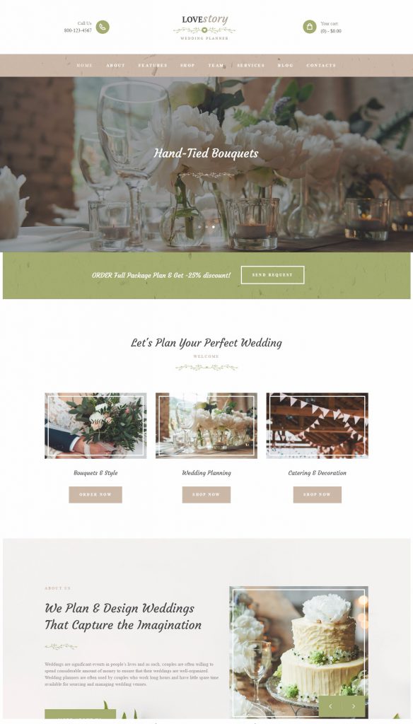 Mẫu website MẪU WEBSITE GIỚI THIỆU DỊCH VỤ – CƯỚI – LOVE STORY