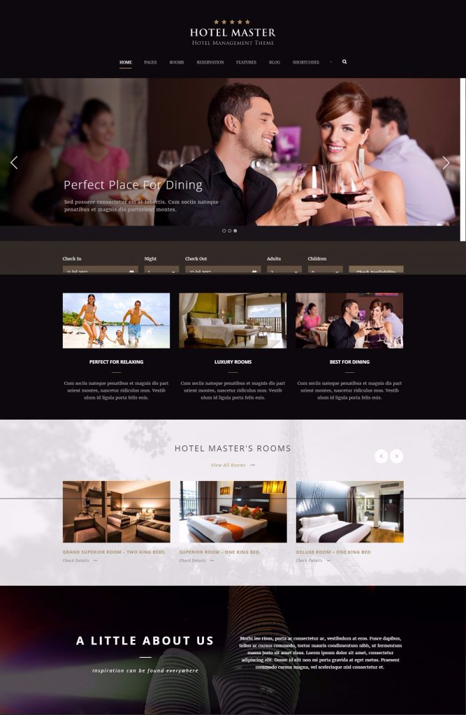 Mẫu website MẪU WEBSITE KHÁCH SẠN – HOTEL MASTER