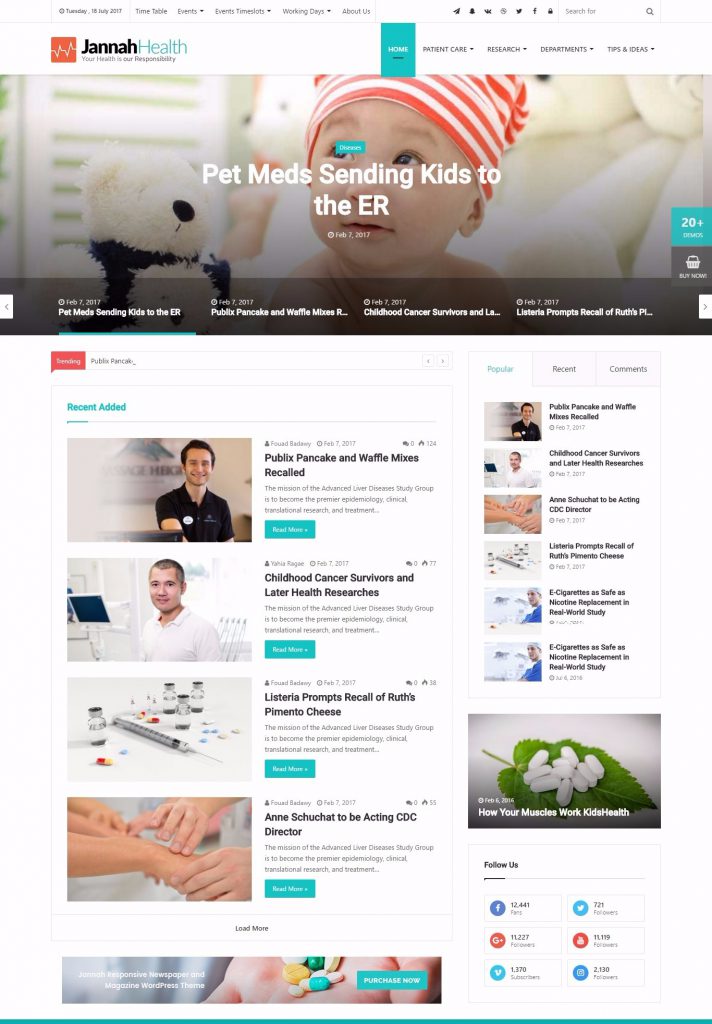 News website template – NEWS JANNAH HEALTH