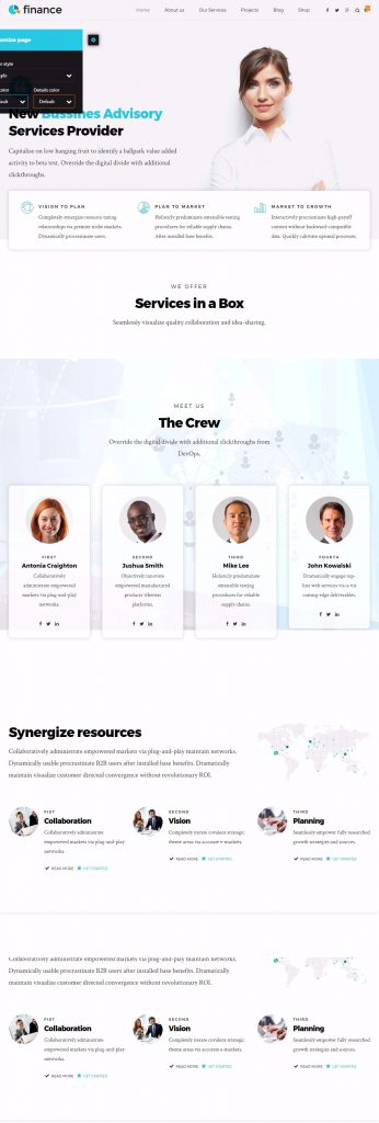 Mẫu website MẪU WEBSITE Kế Toán – Finance