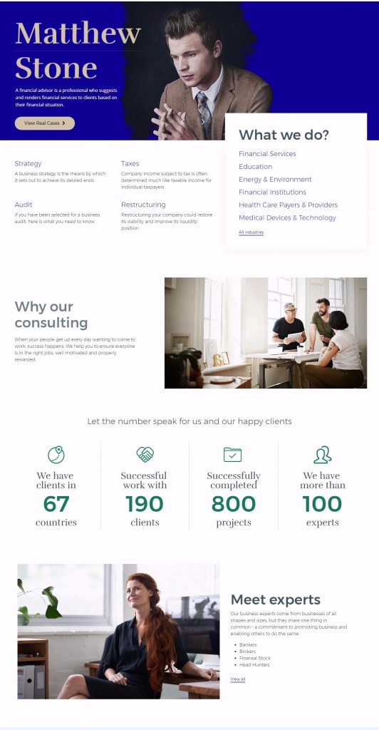 Mẫu website MẪU WEBSITE GIỚI THIỆU CÔNG TY consulting