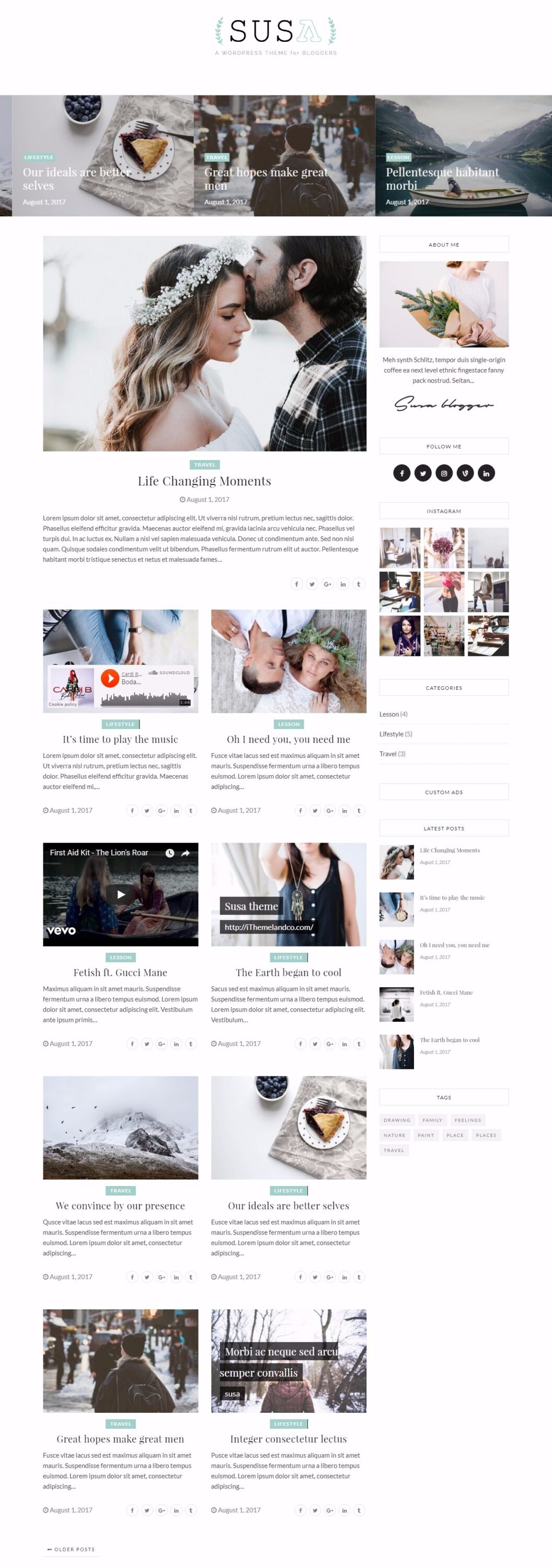Mẫu Website Susa