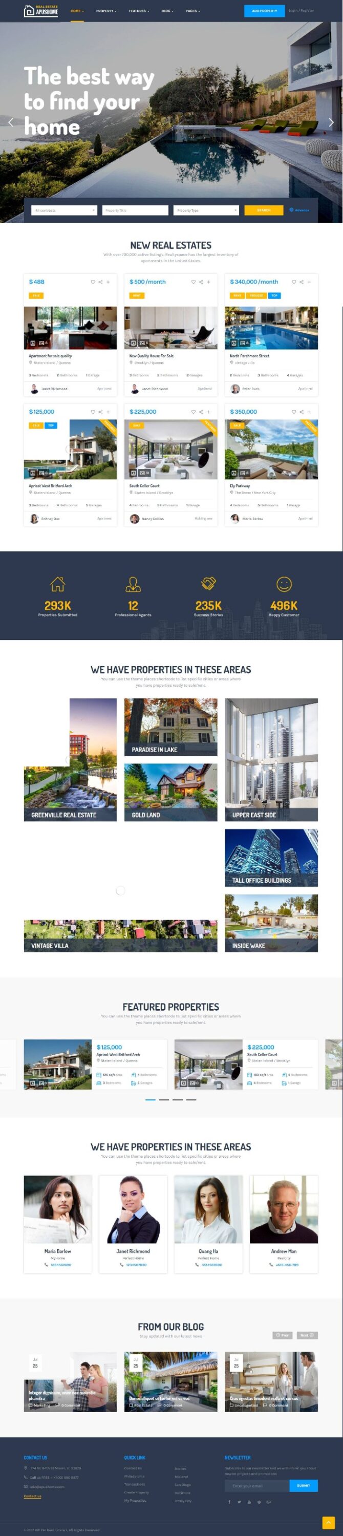 MẪU WEBSITE BẤT ĐỘNG SẢN – APUSHOME
