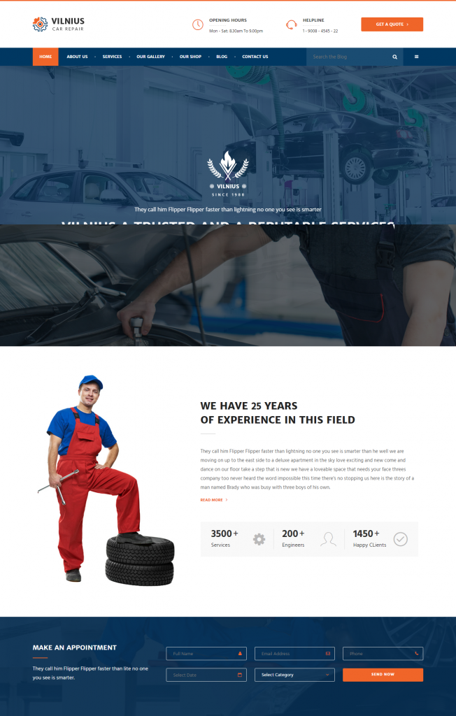 Mẫu Website giới thiệu công ty – Vilnius