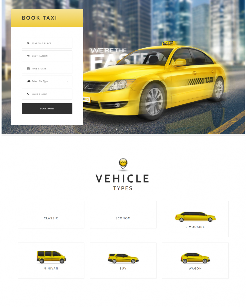 Mẫu website dịch vụ vận tải – Good Ride