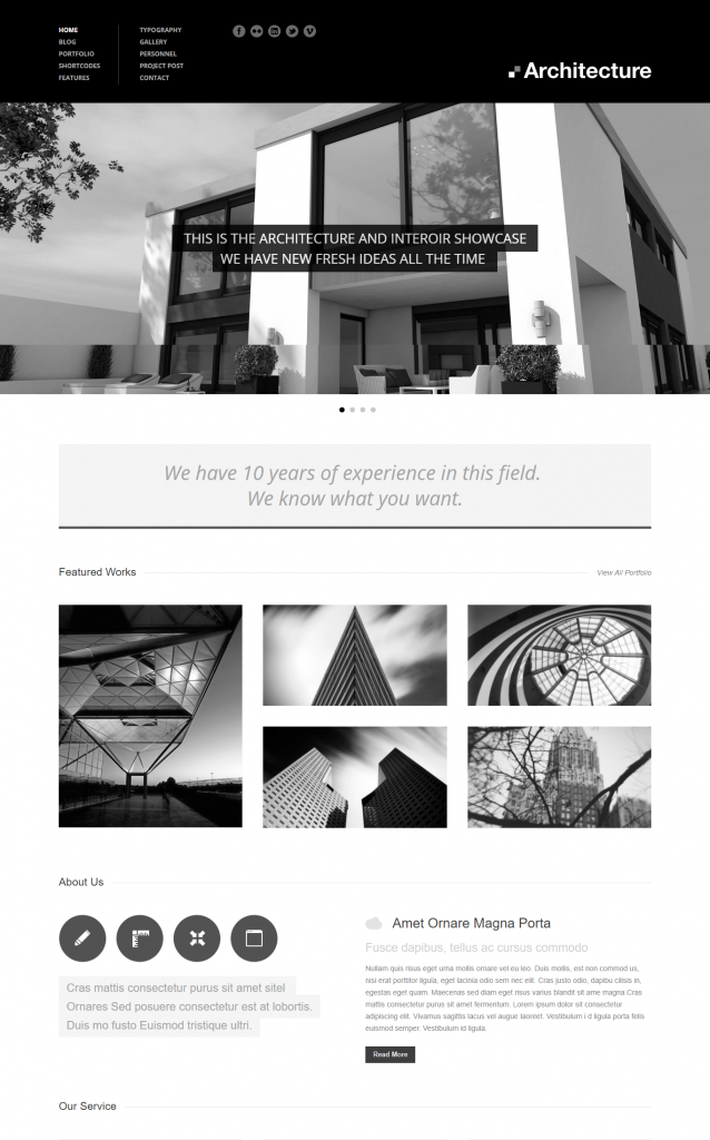 Mẫu website MẪU WEBSITE KIẾN TRÚC XÂY DỰNG – architecture