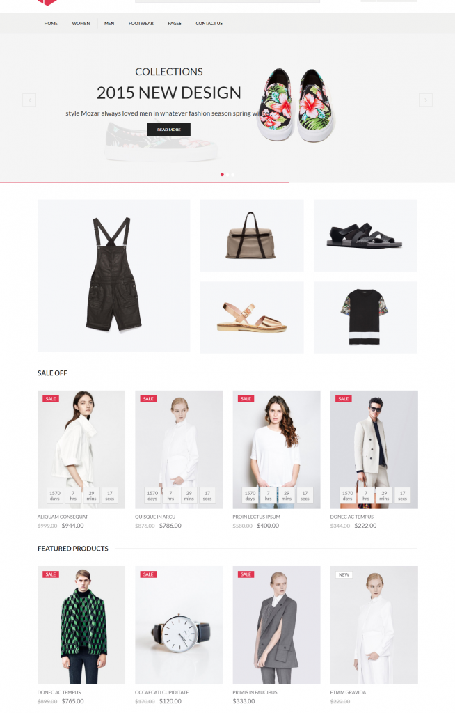 Fashion Store Website Template – Mozar