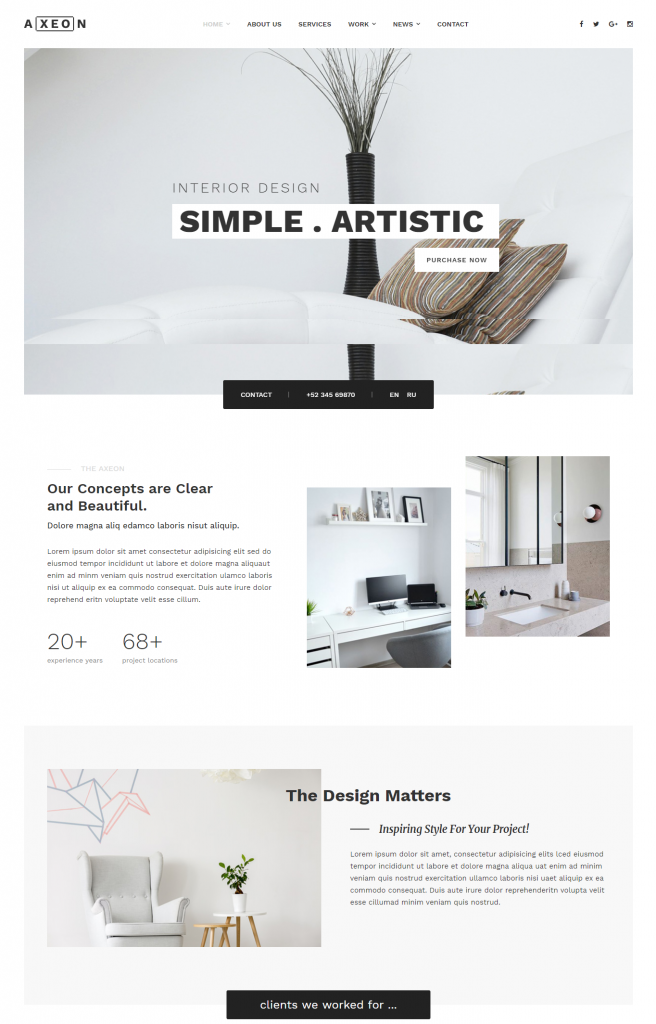 Mẫu website MẪU WEBSITE KIẾN TRÚC XÂY DỰNG – A XEO N