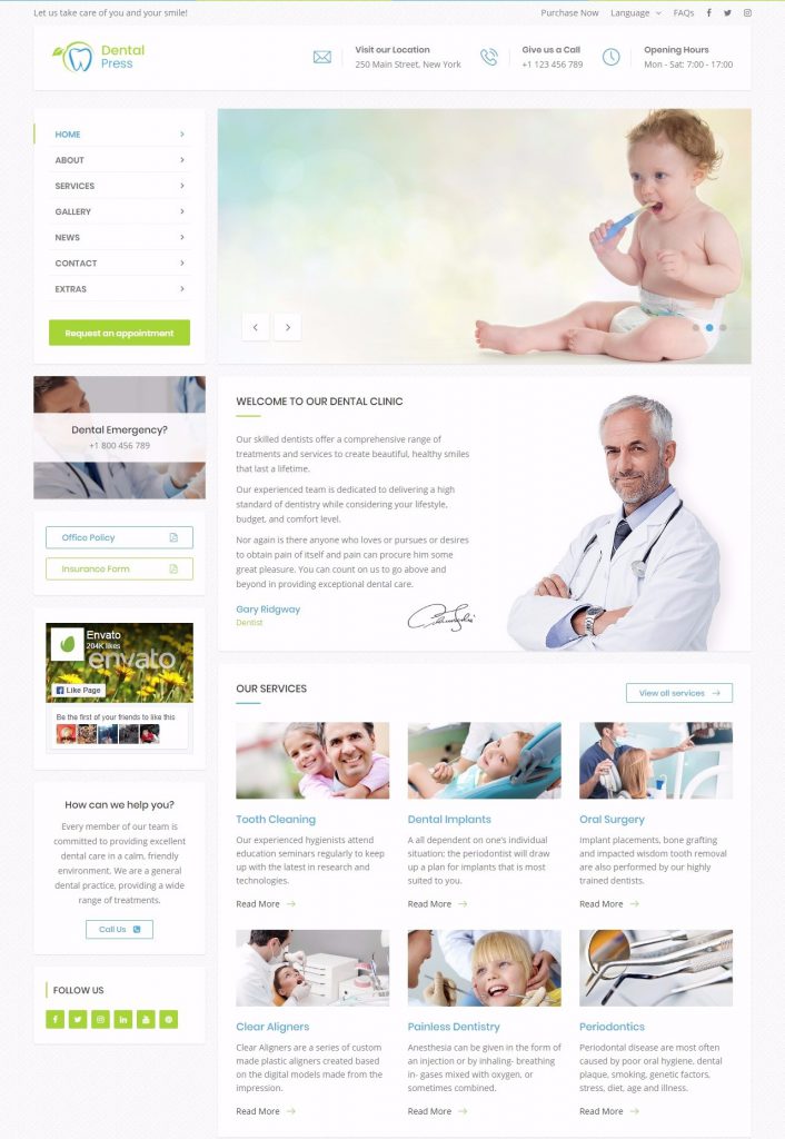 Mẫu Website DentalPress