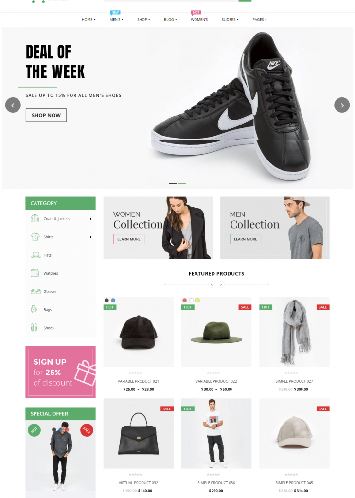 Mẫu Website bán hàng thời trang – VG Calaco