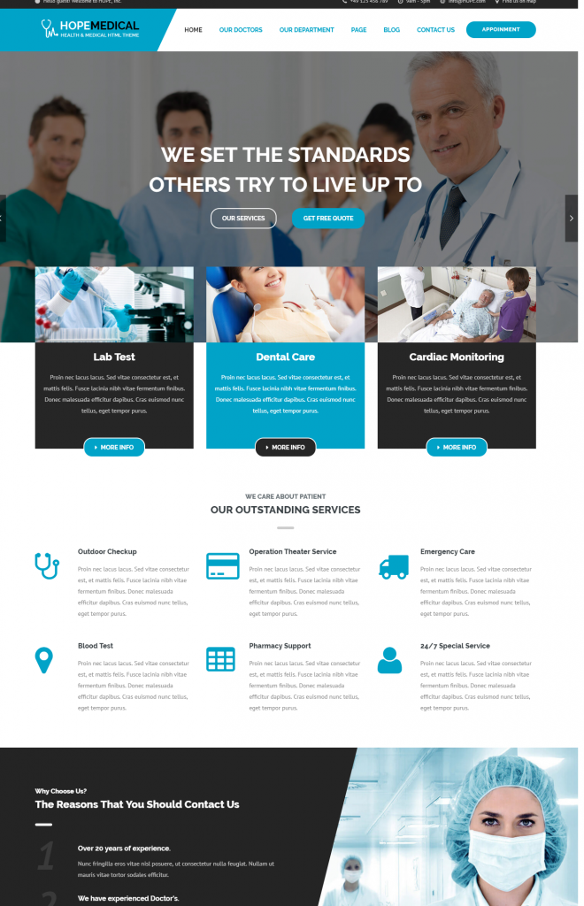 Mẫu website MẪU WEBSITE Y TẾ-HOPE-MEDICAL