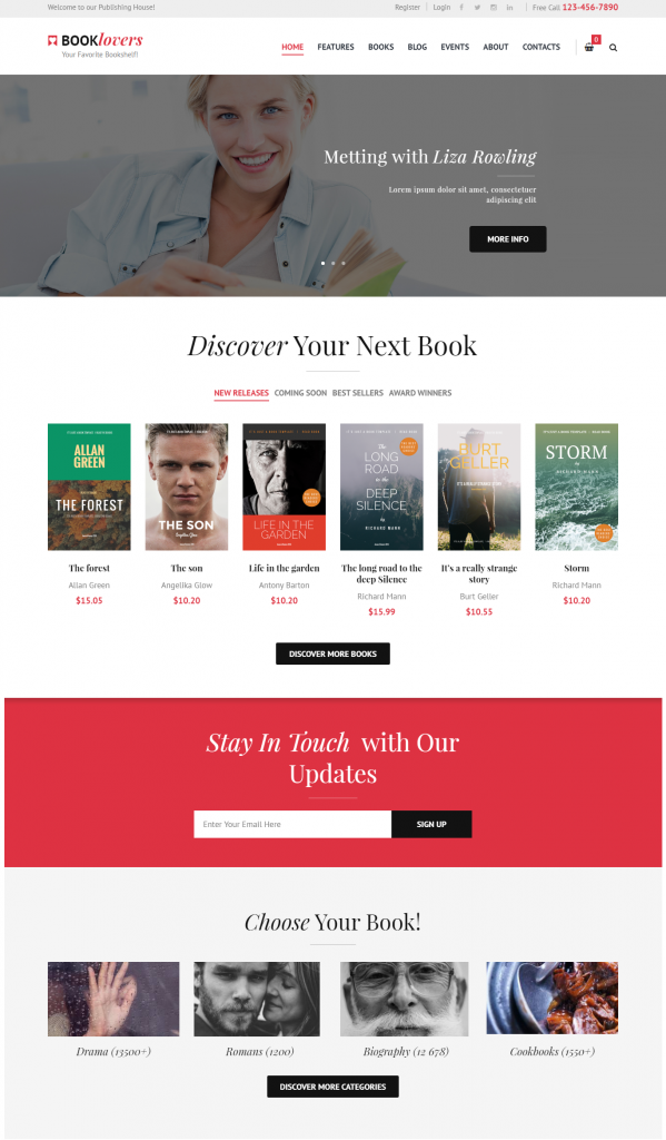 Mẫu website MẪU WEBSITE BÁN SÁCH – BOOKLOVERS