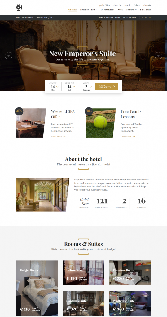 Mẫu website MẪU WEBSITE KHÁCH SẠN – OI HOTEL
