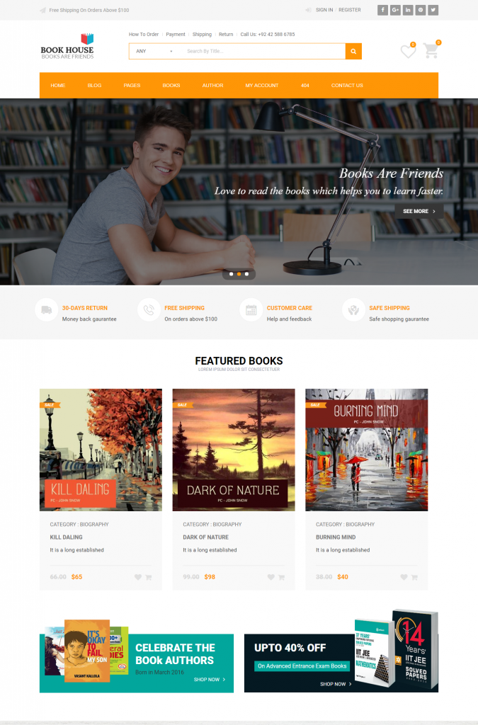 Mẫu website MẪU WEBSITE BÁN SÁCH – BOOK CLUB