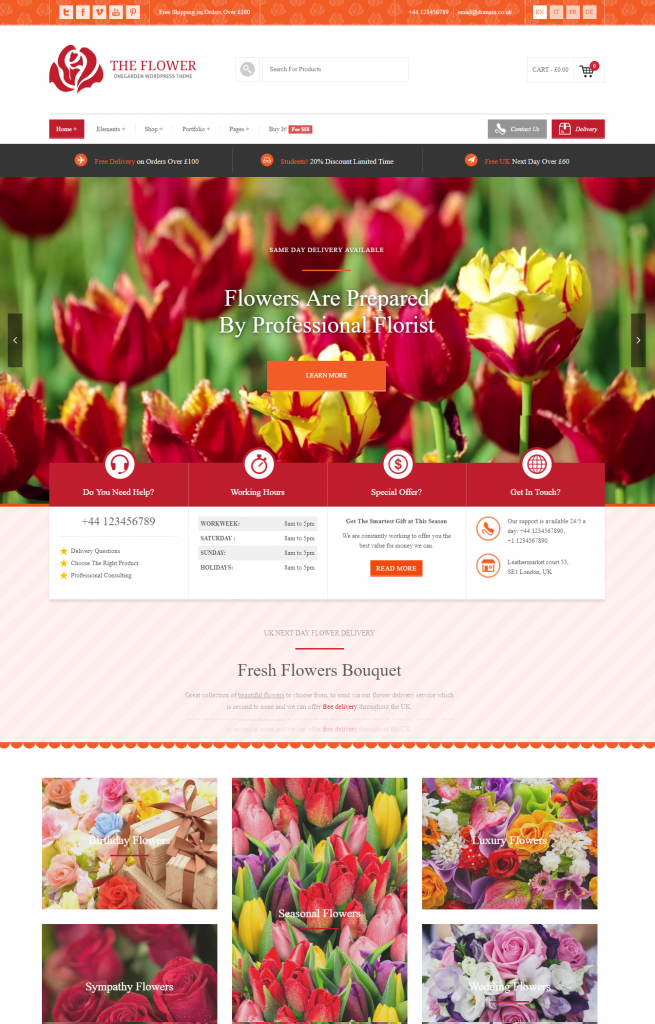 Mẫu website MẪU WEBSITE CÂY CẢNH -THE FLOWERS