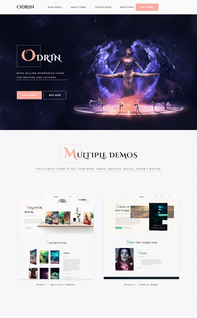 Mẫu website MẪU WEBSITE BÁN SÁCH -ODRIN