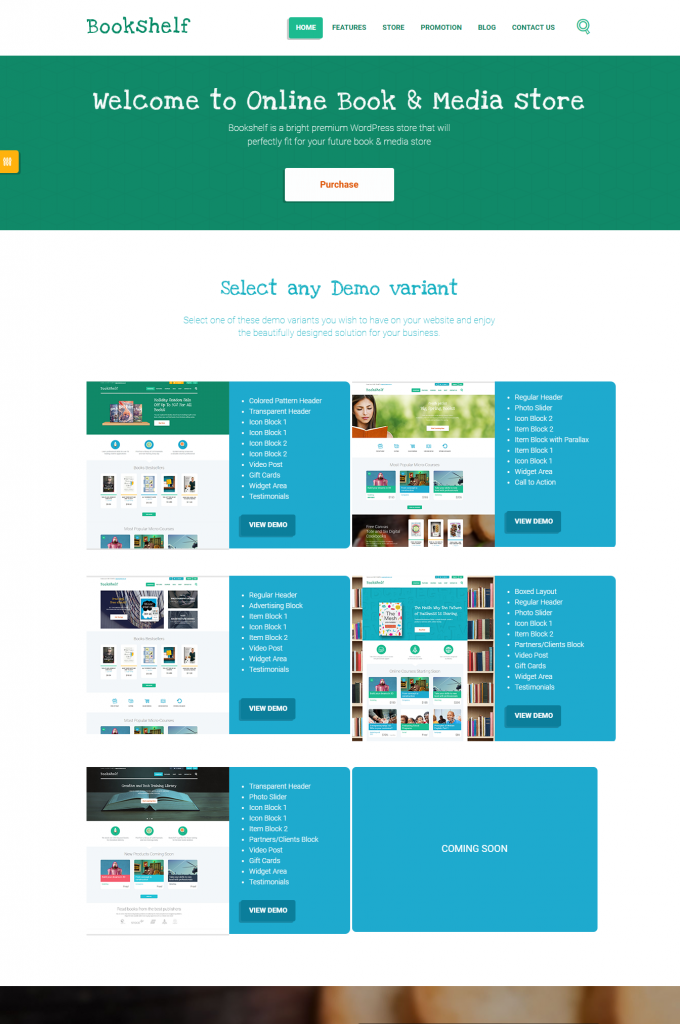Mẫu website MẪU WEBSITE BÁN SÁCH -BOOKSHELF