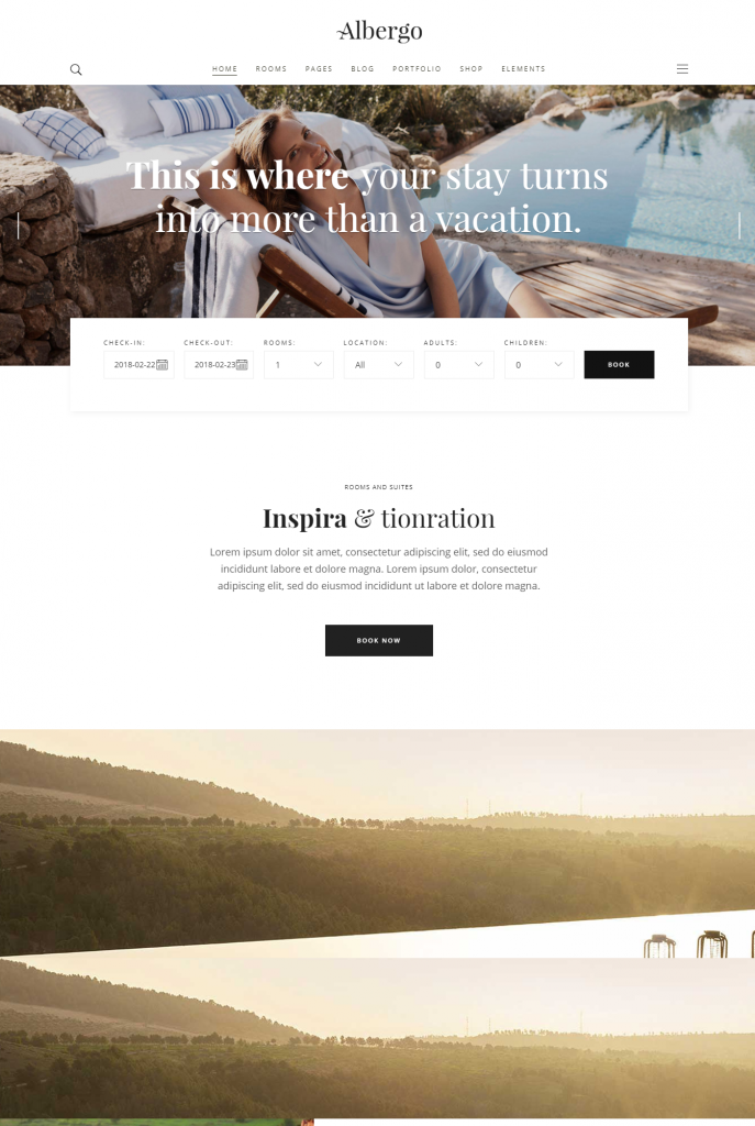 Mẫu website MẪU WEBSITE DỊCH VỤ – DU LỊCH – ALBERGO