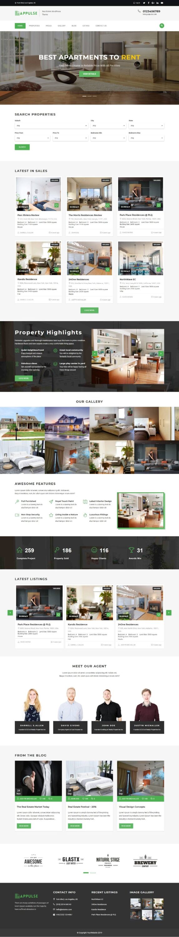 MẪU WEBSITE BẤT ĐỘNG SẢN – APPULSE