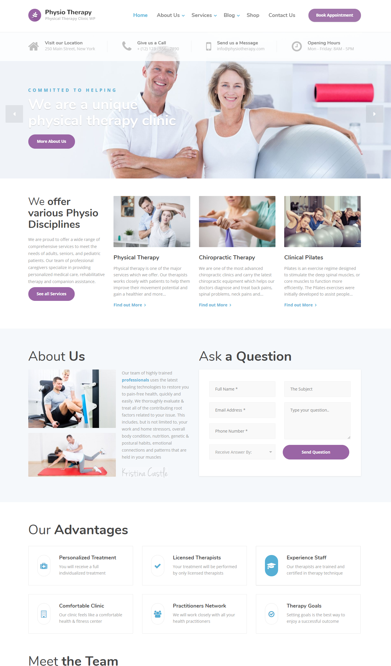 MẪU WEBSITE Y TẾ- PHYSIO THERAPY