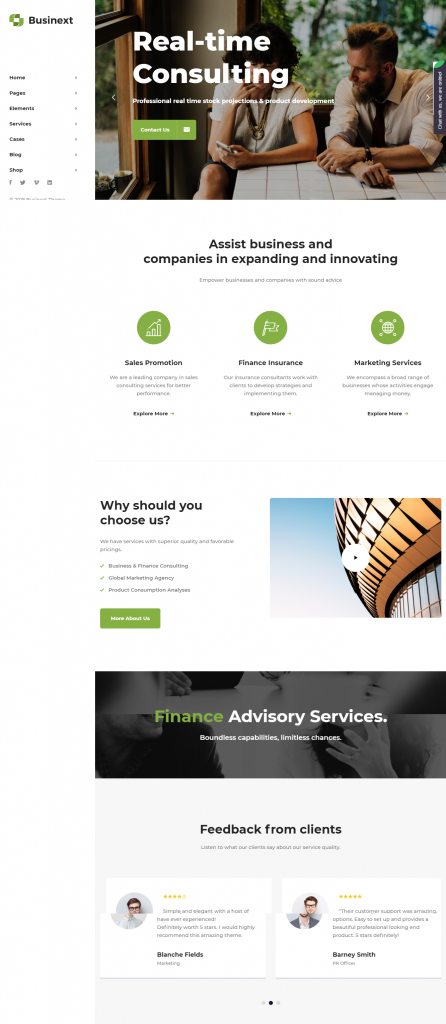 Mẫu website MẪU WEBSITE GIỚI THIỆU CÔNG TY -INVESTMENT -BUSINEXT