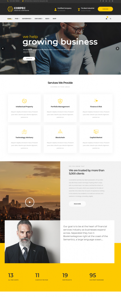 Mẫu website MẪU WEBSITE GIỚI THIỆU CÔNG TY -HOME 3- CORPEC