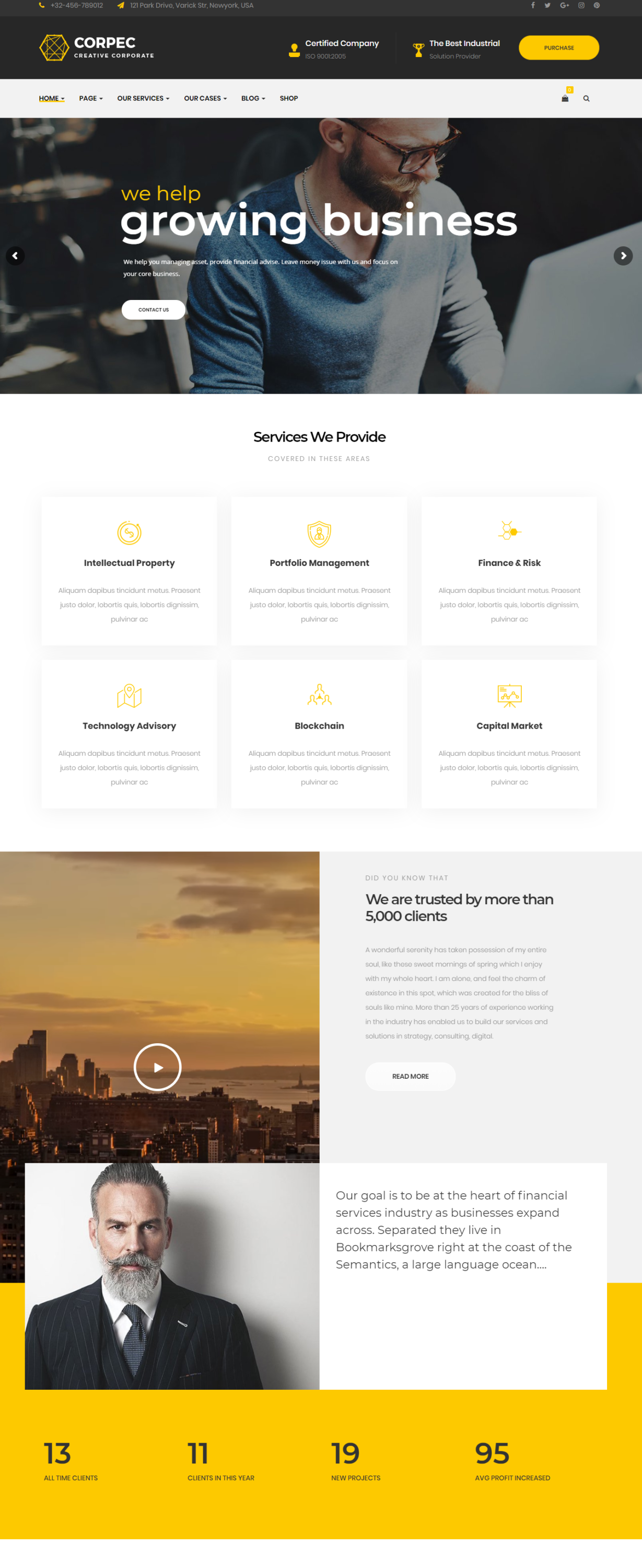 MẪU WEBSITE GIỚI THIỆU CÔNG TY -HOME 3- CORPEC