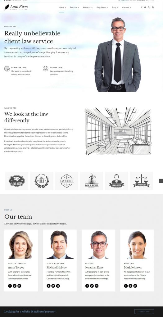 Mẫu website MẪU WEBSITE CÔNG TY LUẬT – HOME V.4
