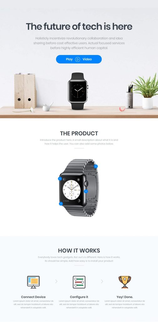 Mẫu website Landing page Giới Thiệu Sản Phẩm