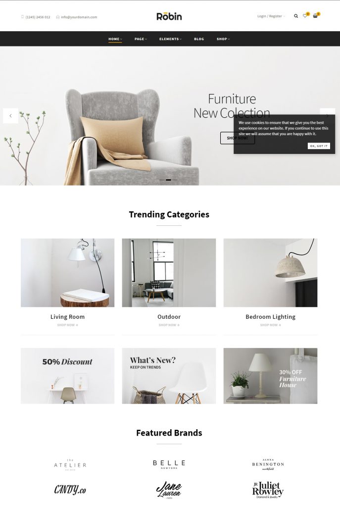 NHỮNG MẪU GIAO DIỆN WEBSITE NỘI THẤT ẤN TƯỢNG NĂM 2020