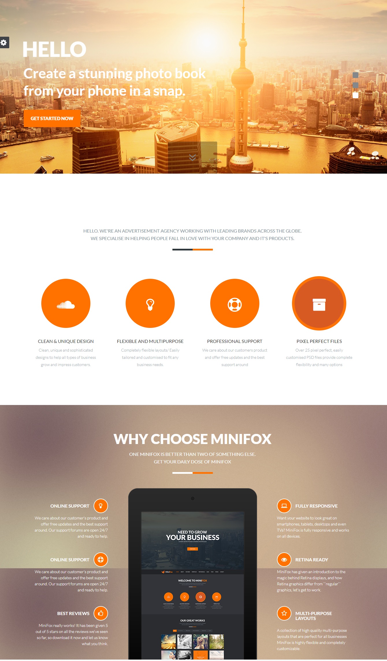 Website giới thiệu công ty-Minifox
