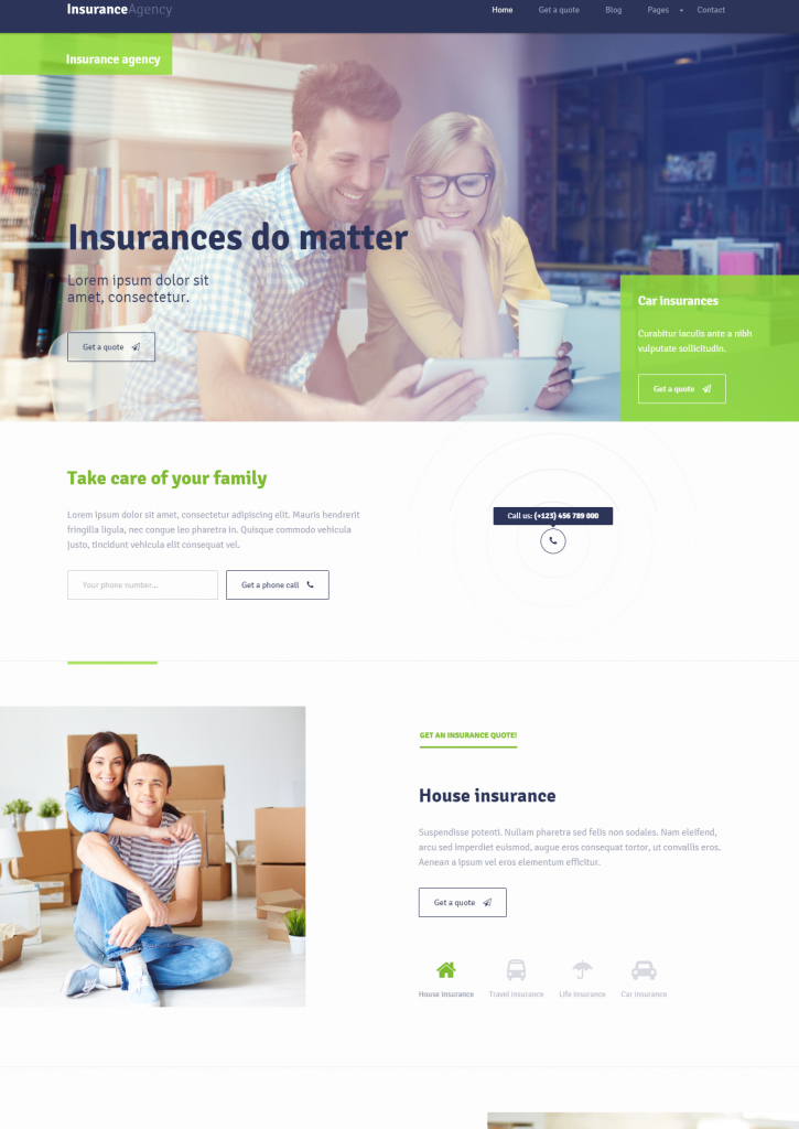 Mẫu website MẪU WEBSITE BẢO HIỂM – INSURANCE