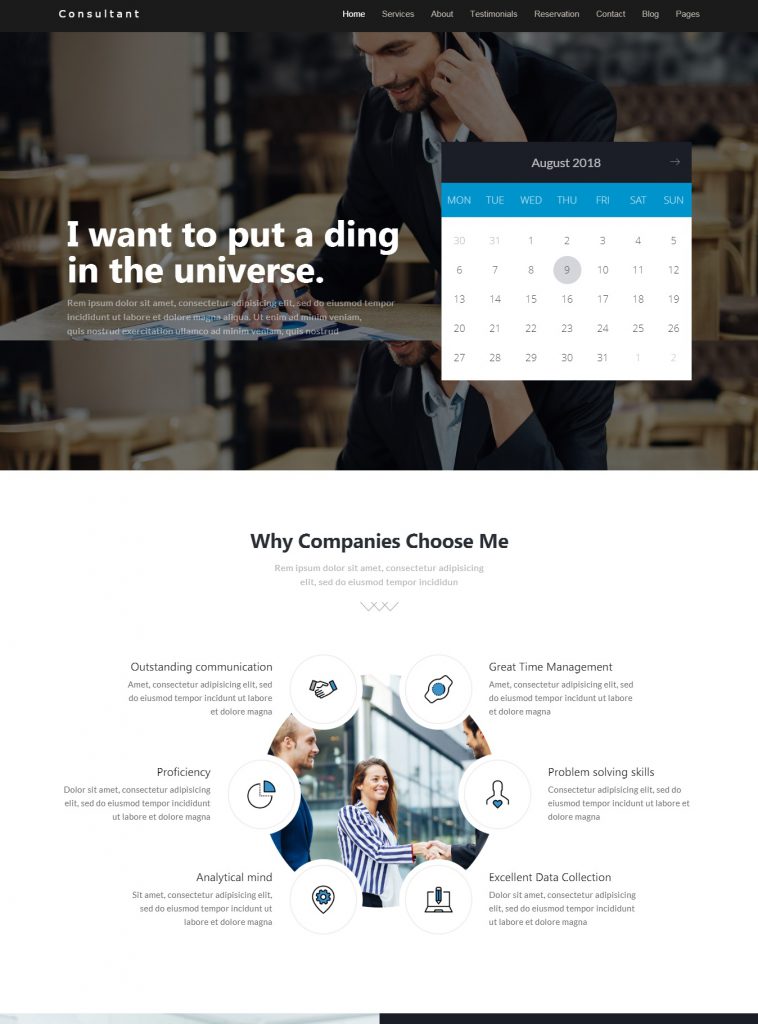Mẫu website MẪU WEBSITE TƯ VẤN – CONSULTANT