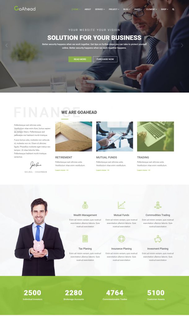 Mẫu website MẪU WEBSITE TƯ VẤN – GOAHEAD