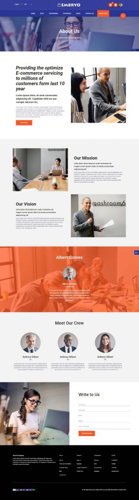 Mẫu website MẪU WEBSITE GIỚI THIỆU CÔNG TY – EmBoRyo