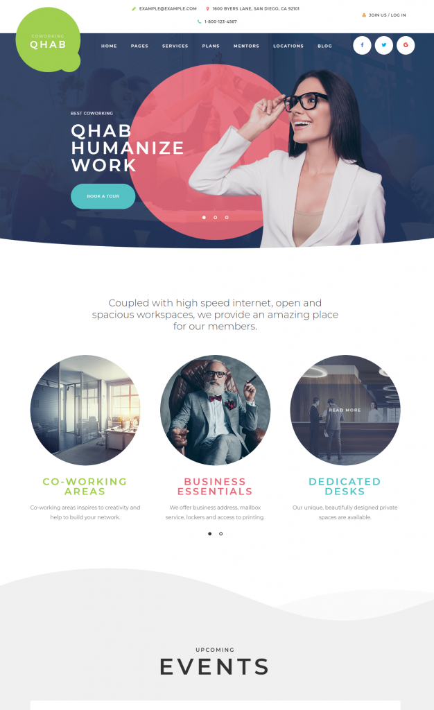 Mẫu website MẪU WEBSITE GIỚI THIỆU CÔNG TY – QHAB