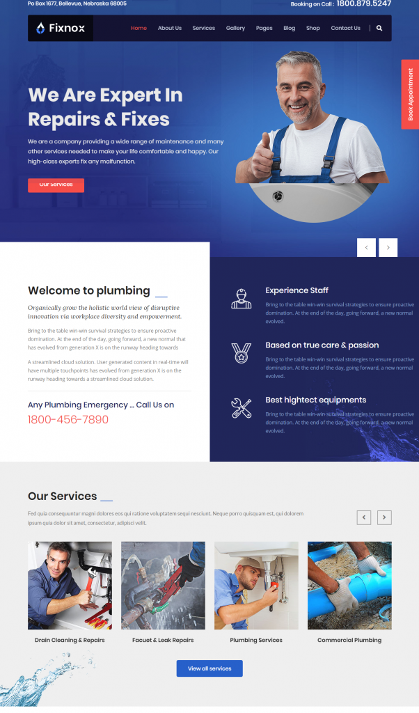 Mẫu website FIXNOX