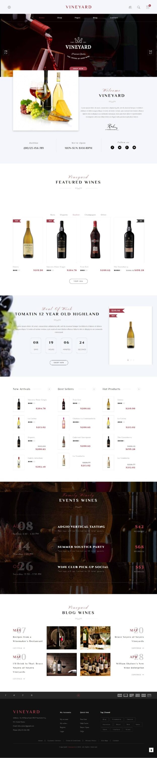 MẪU WEBSITE WINE MAKER