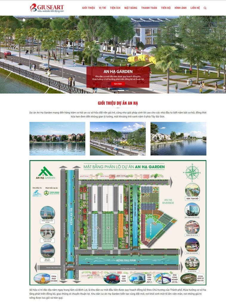 Mẫu Website LandingPage Bất Động Sản