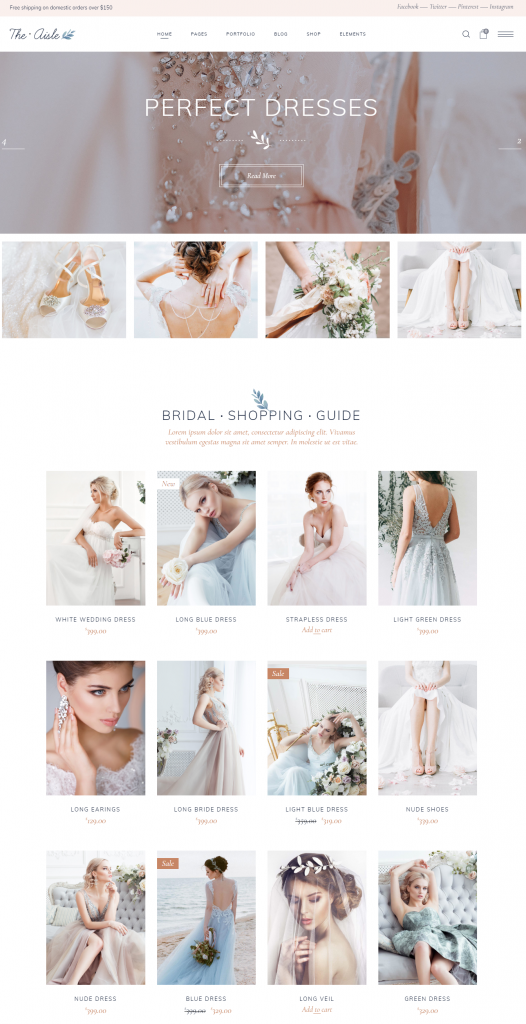 Mẫu website MẪU WEBSITE GIỚI THIỆU DỊCH VỤ – CƯỚI – THE EAISLE