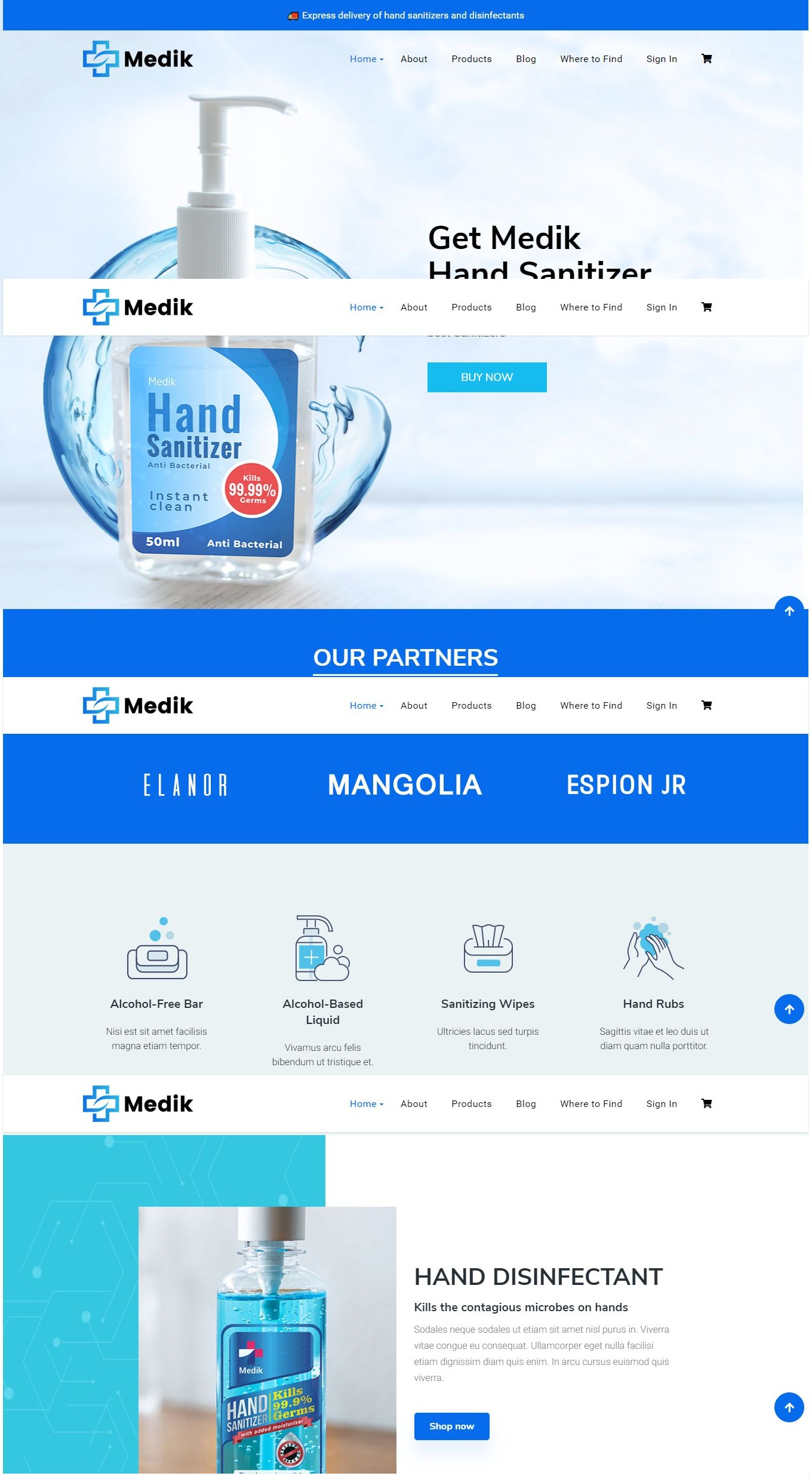 Mẫu Website Y Tế - Medik