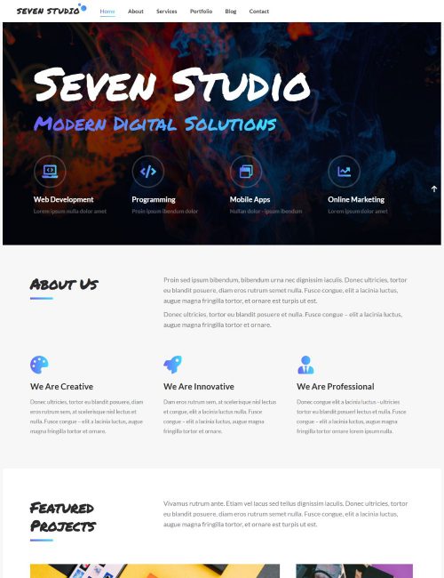 Mẫu Website Dịch Vụ Studio - Dev Studio