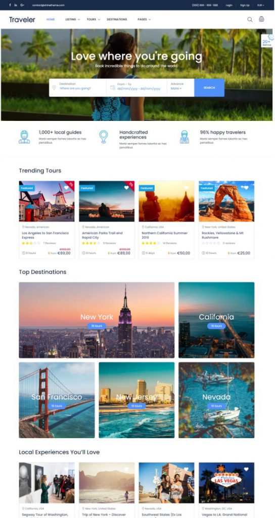 Mẫu website MẪU WEBSITE DU LỊCH – Travel